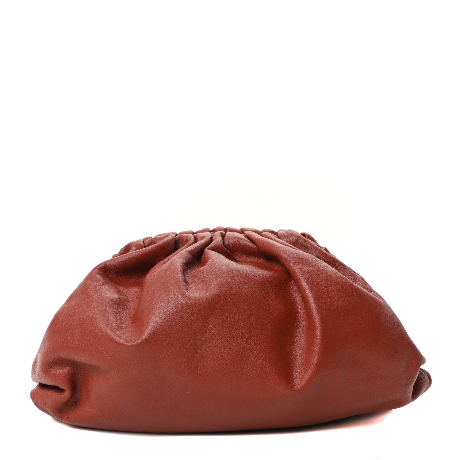 Bottega Veneta Smooth Butter Calf The Pouch Oversized Clutch Rust 1 of 9