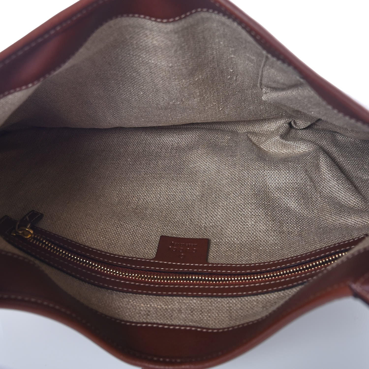 Gucci Calfskin Web Medium Jackie O Bouvier Hobo Brown 7 of 9