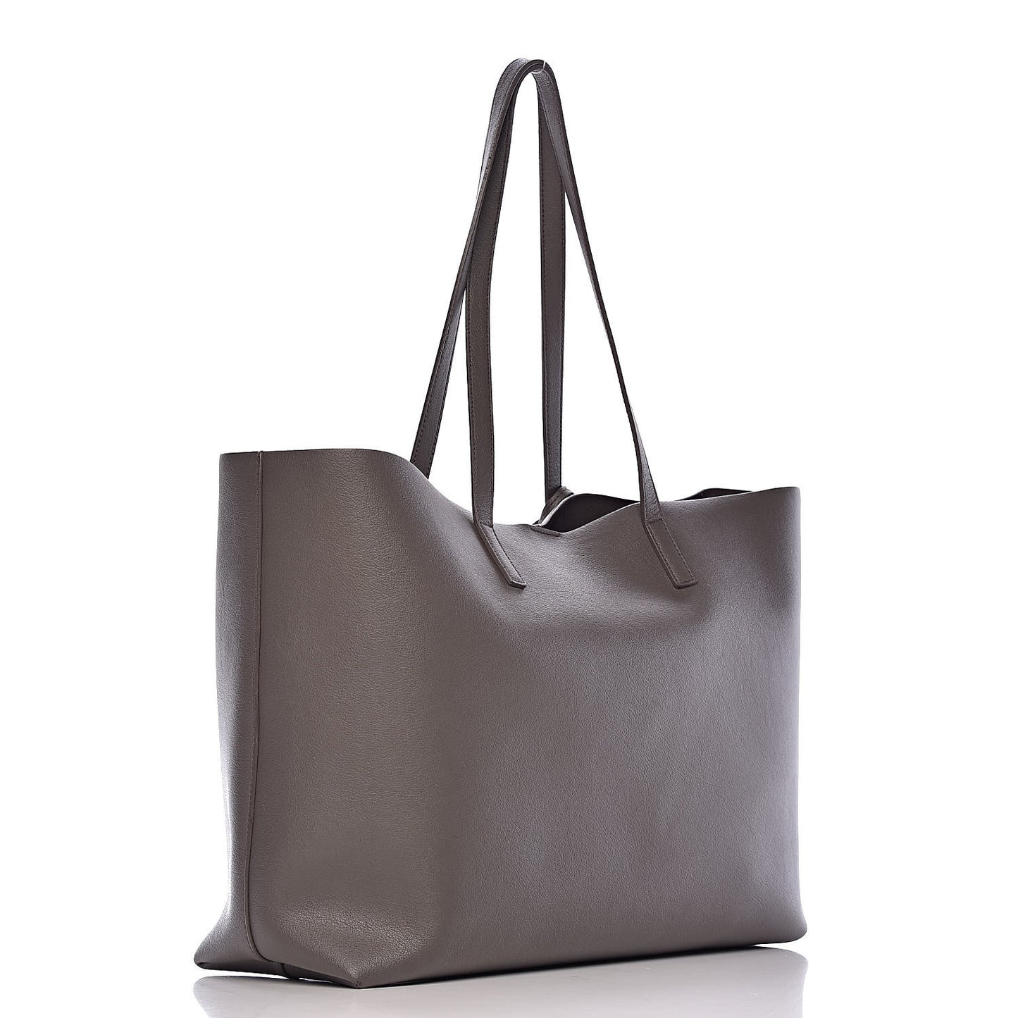 Calfskin Large Shopping Tote Earth