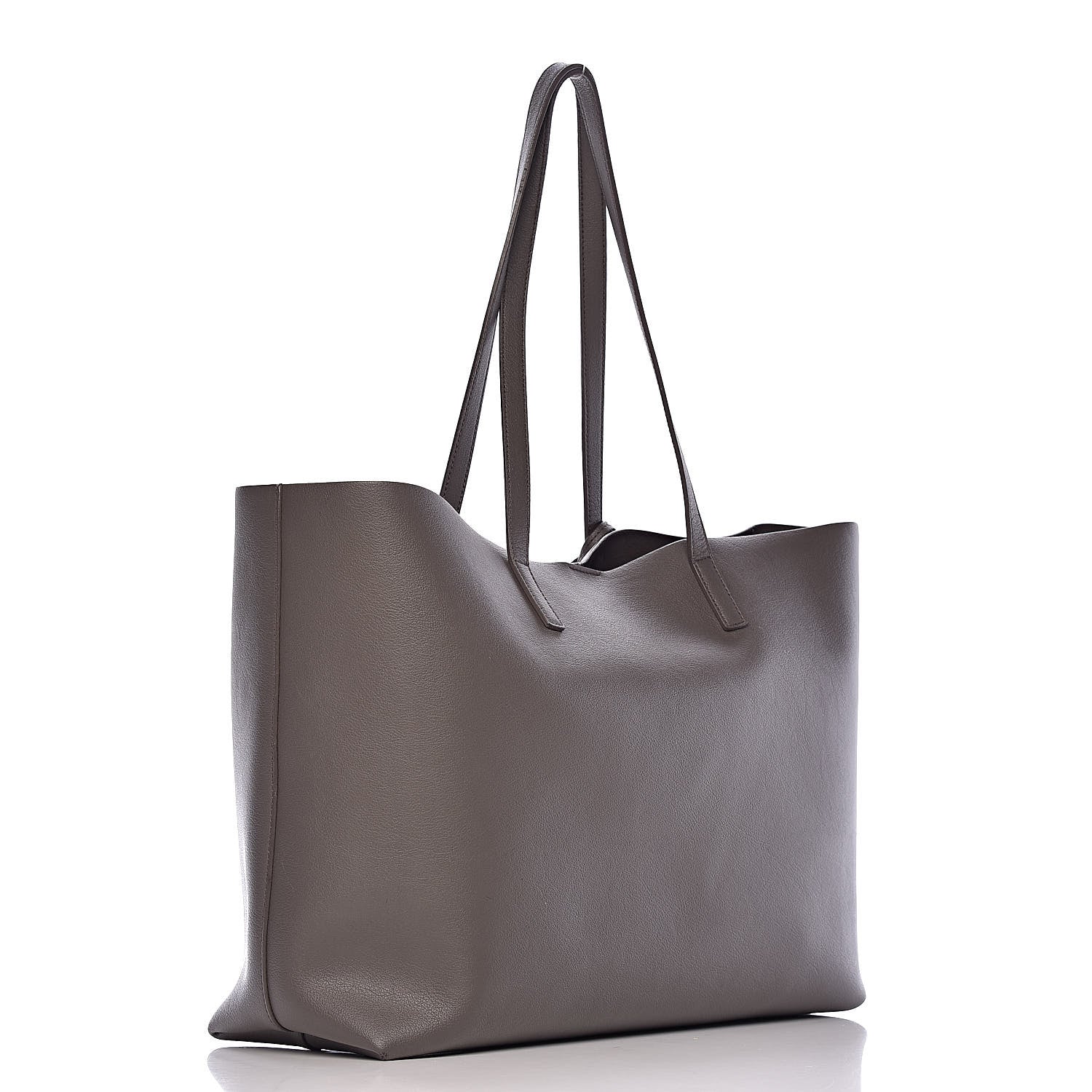 Saint Laurent Calfskin Large Shopping Tote Earth 4 of 12