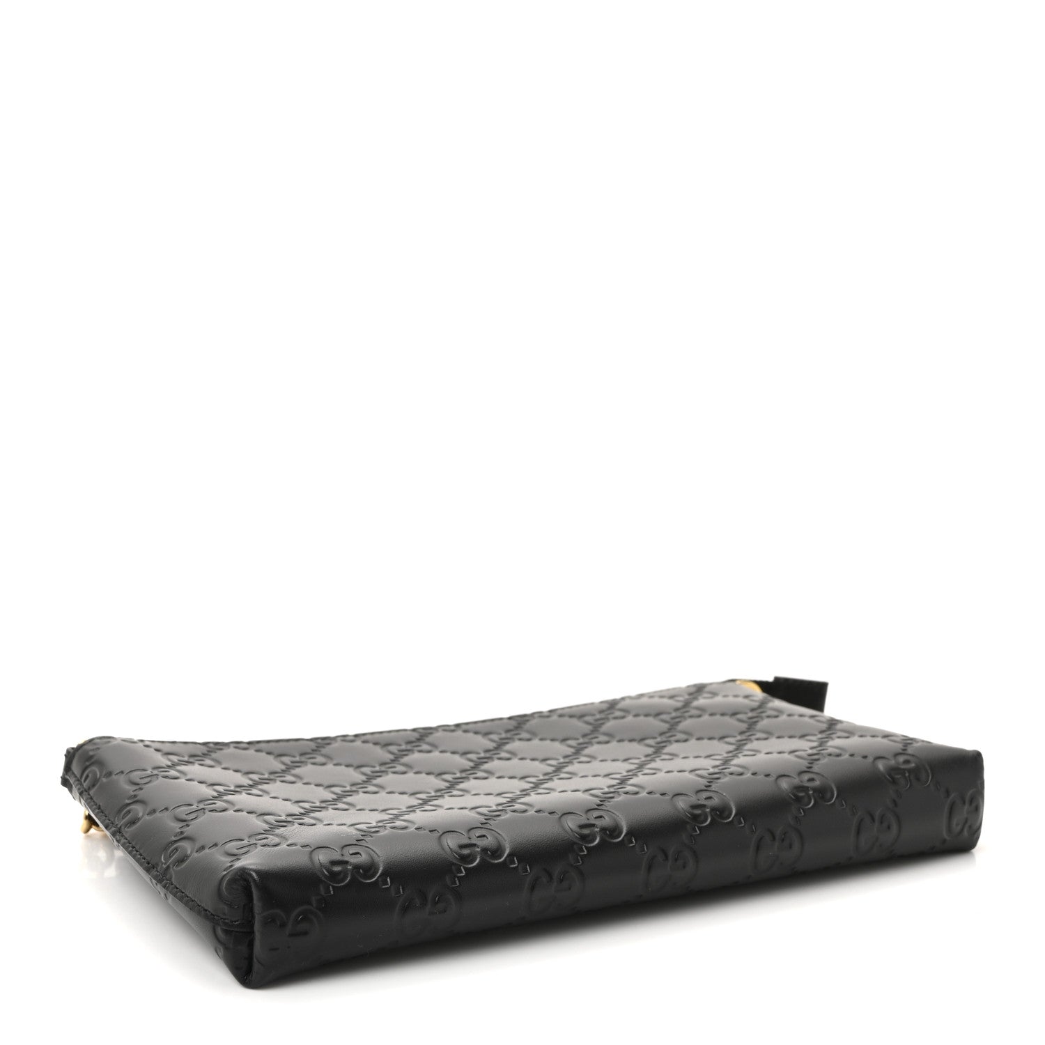 Gucci Guccissima Signature Wrist Wallet Black 4 of 9