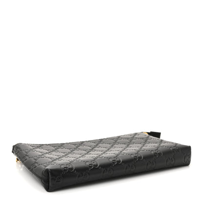 Gucci Guccissima Signature Wrist Wallet Black 4 of 9