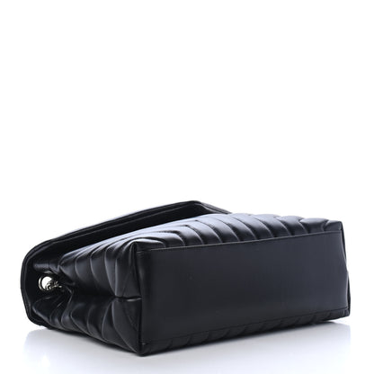 Saint Laurent Calfskin Y Quilted Monogram Medium Loulou Chain Satchel Black 3 of 4