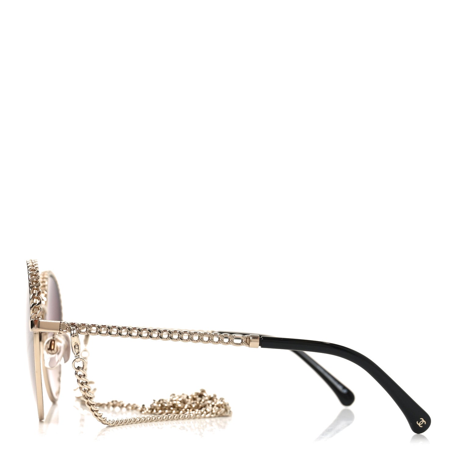 Chanel Chain Pantos Sunglasses 4242 Gold Brown 3 of 7