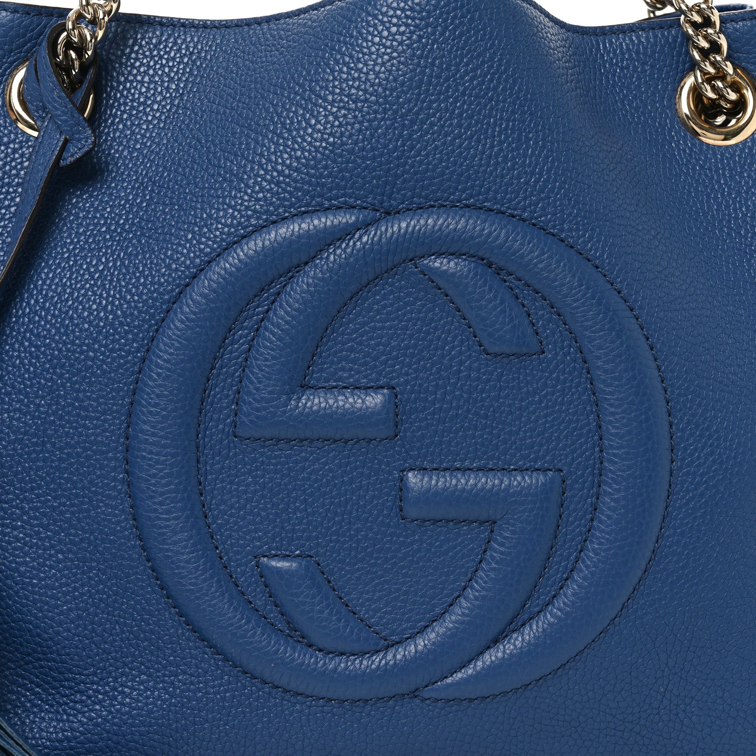 Gucci Cellarius Calfskin Medium Soho Chain Shoulder Bag Caspian 8 of 10