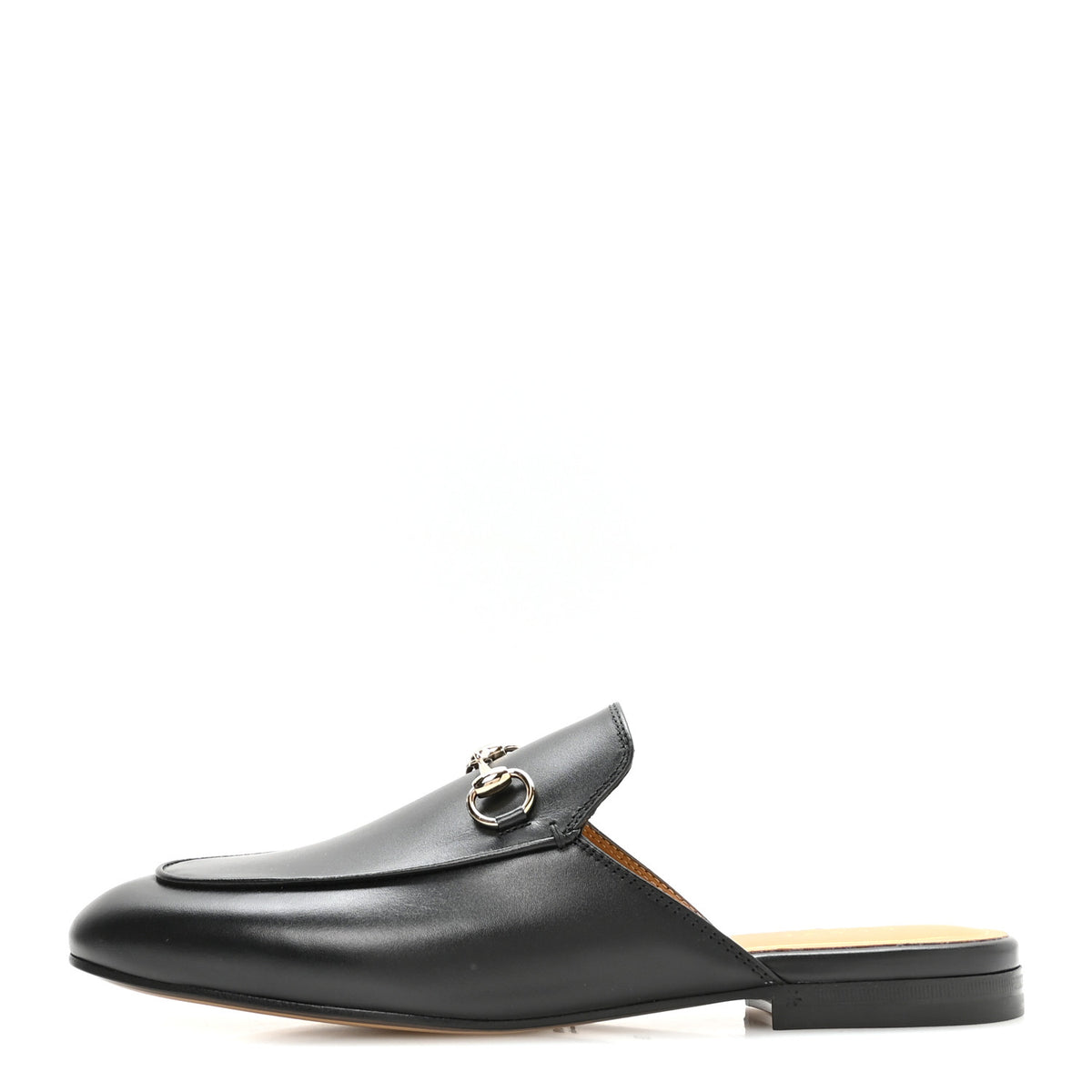 Calfskin Womens Princetown Slippers 39 Black