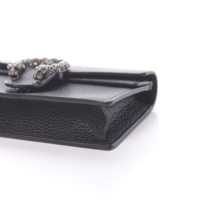Gucci Calfskin Super Mini Dionysus Shoulder Bag Black 8 of 9