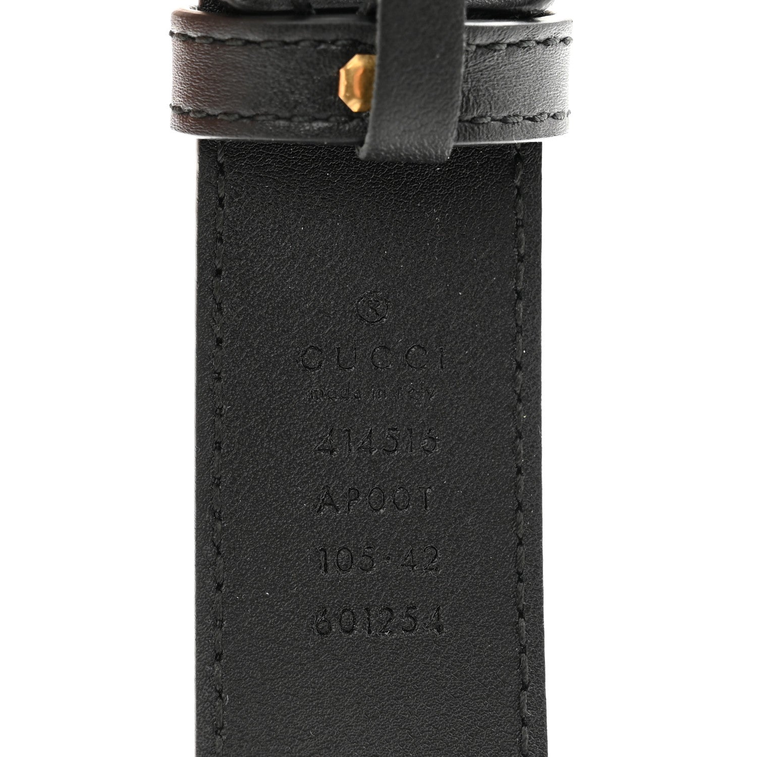 Gucci Moon Calfskin Double G 30mm Belt 105 42 Black 3 of 5