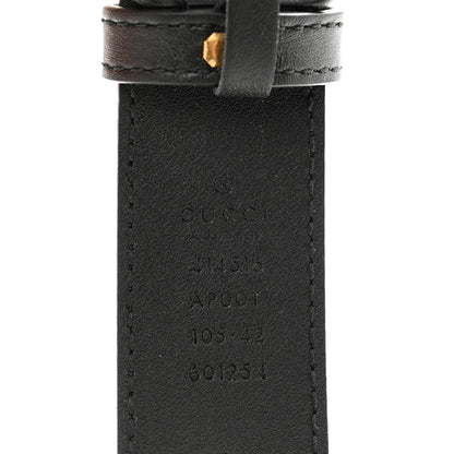 Gucci Moon Calfskin Double G 30mm Belt 105 42 Black 3 of 5