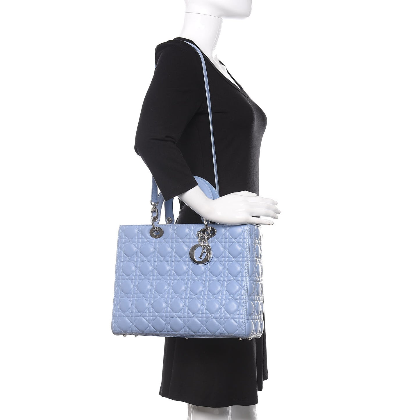 Lambskin Cannage Large Lady Dior Jean