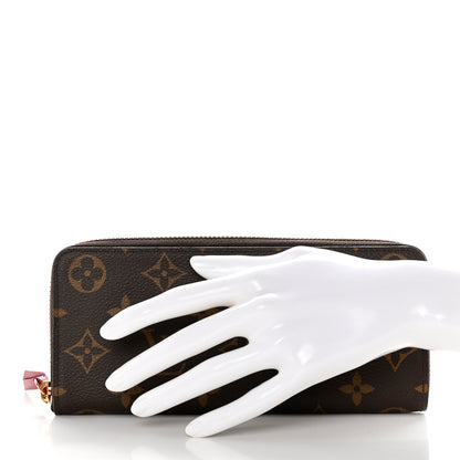 Louis Vuitton Monogram Clemence Wallet Fuchsia 2 of 8