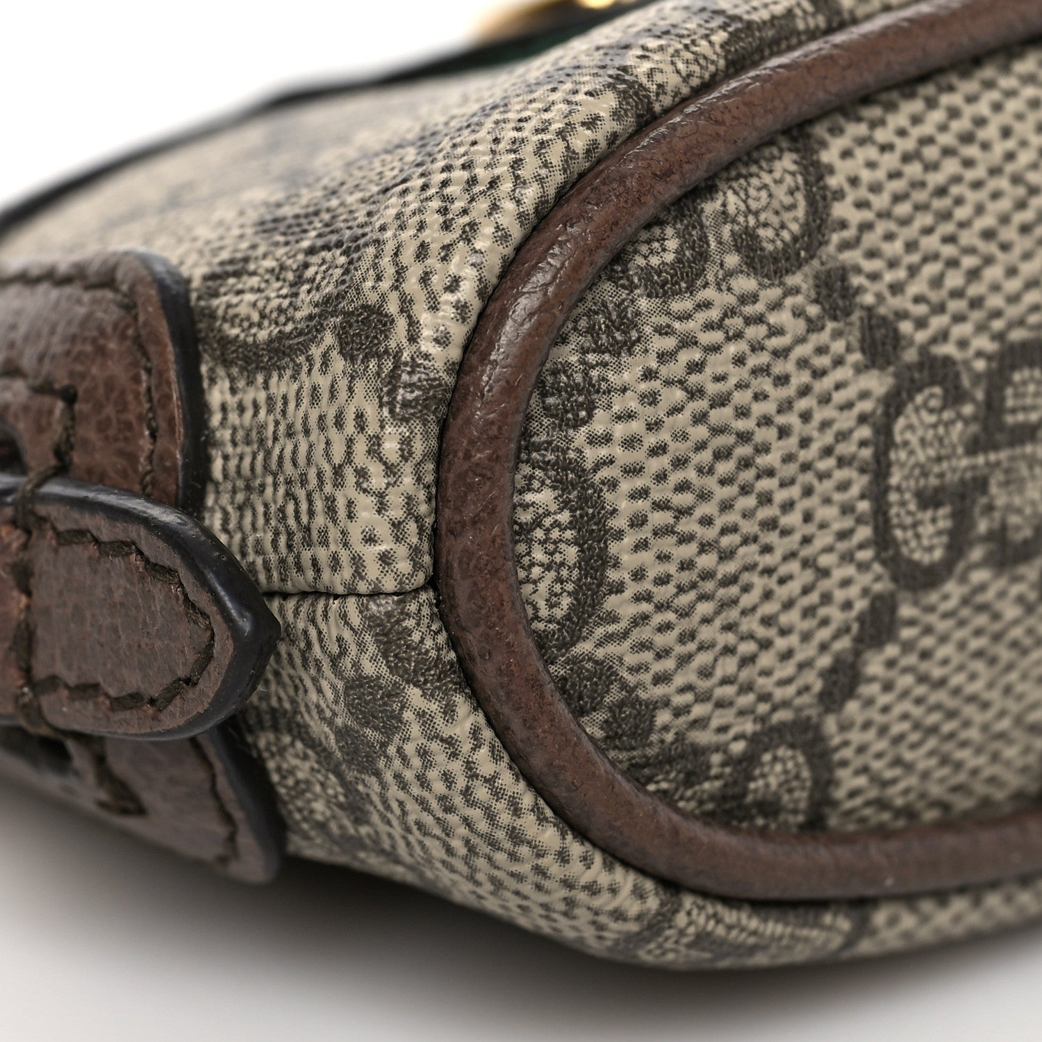 Gucci GG Supreme Monogram Web Ophidia Dome Key Pouch Beige New Acero 5 of 10