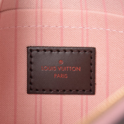 Louis Vuitton Damier Ebene Neverfull MM GM Pochette Rose Ballerine 6 of 8