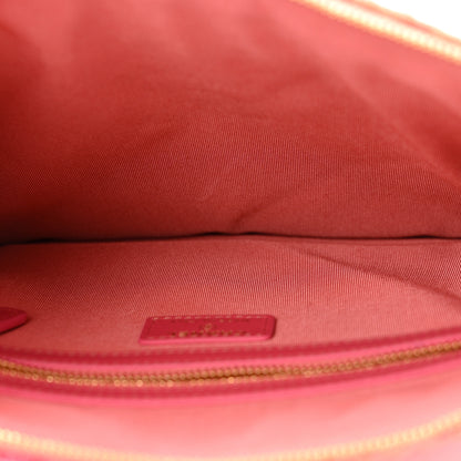 Chanel Tweed Large Chanel 19 Cosmetic Case Coral Pink 5 of 13