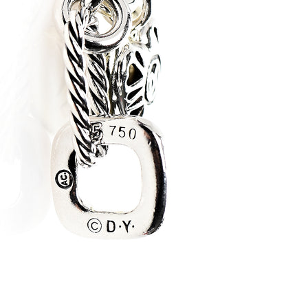 David Yurman Sterling Silver 18K Yellow Gold Cable Heart Charm Bracelet 3 of 3