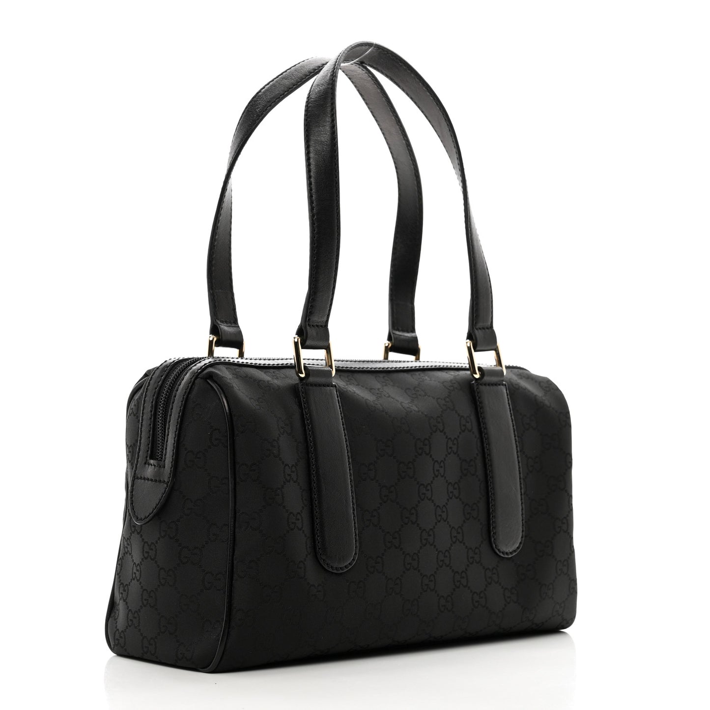 Nylon Monogram Small Boston Black