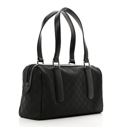 Gucci Nylon Monogram Small Boston Black 3 of 10