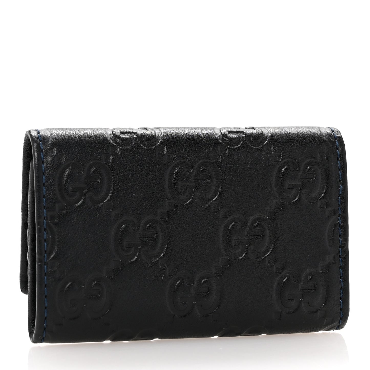 Guccissima 6 Key Holder Case Black