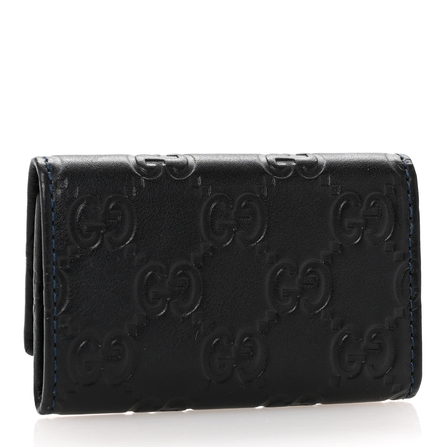 Gucci Guccissima 6 Key Holder Case Black 3 of 9