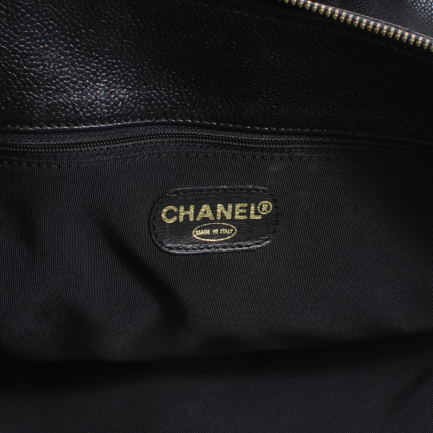 Chanel Caviar Large CC Shoulder Bag Black 6 of 7