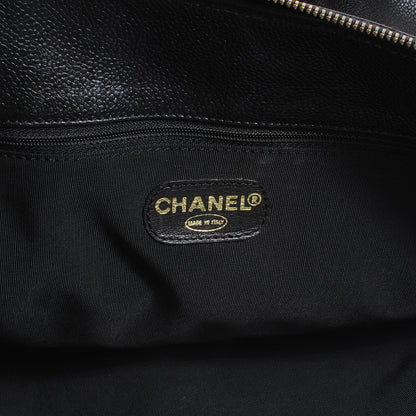 Chanel Caviar Large CC Shoulder Bag Black 6 of 7