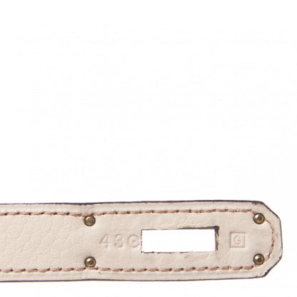 Hermes Taurillon Clemence Tri-Color Kelly Retourne 35 Tabac Camel Ebene Parchemin 27 of 35