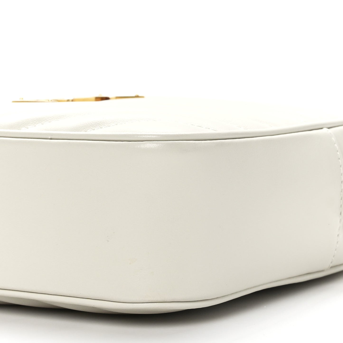 Calfskin Matelasse Monogram Lou Camera Bag Crema Soft