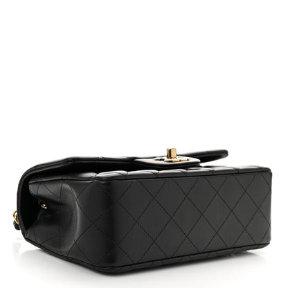 Chanel Lambskin Quilted Mini Rectangular Flap Black 4 of 11