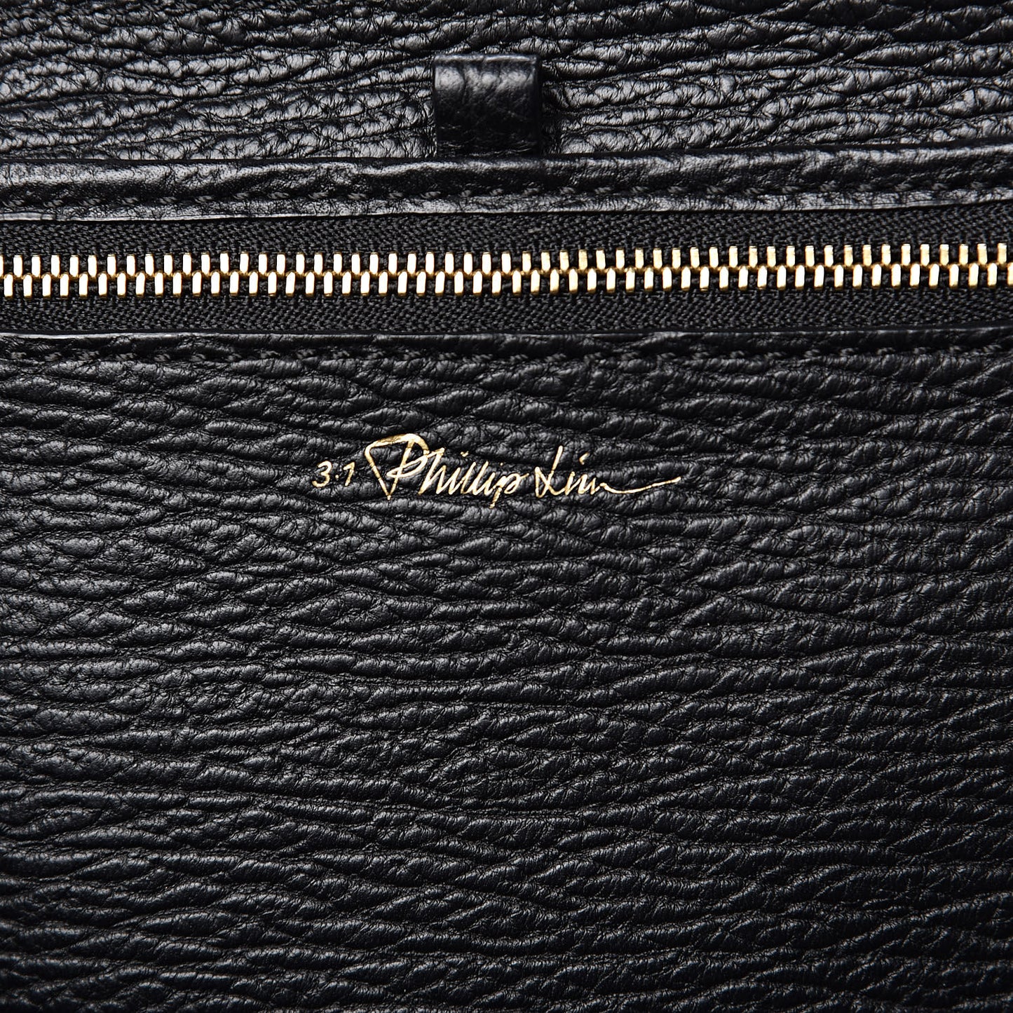 3.1 Textured Calfskin Mini Pashli Satchel Black