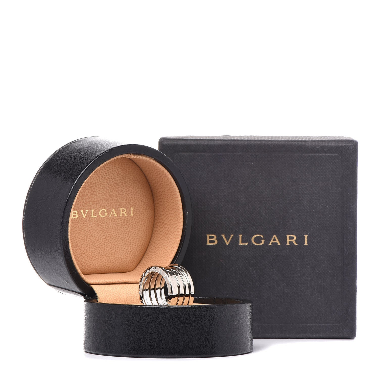 Bulgari 18K White Gold B.Zero1 Four-Band Ring 50 5.25 8 of 8