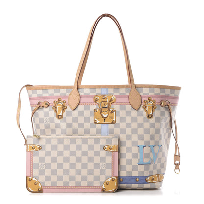 Louis Vuitton Damier Azur Summer Trunks Neo Neverfull MM 1 of 13