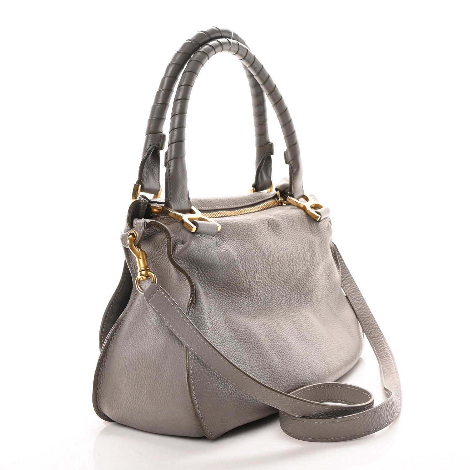 Chloe Calfskin Medium Marcie Satchel Cashmere Grey 3 of 10