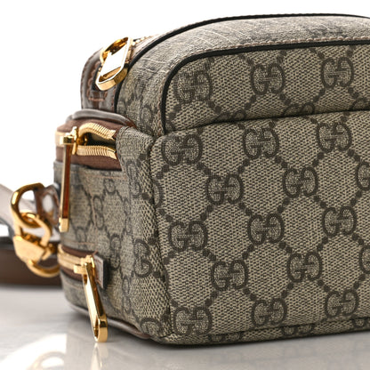 Gucci GG Supreme Monogram Azalea Calfskin Retro Interlocking G Multi-Function Bag Beige Ebony Brown Sugar 8 of 10