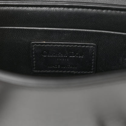 Christian Dior Lambskin Maxi Cannage Small 30 Montaigne Chain Top Handle Bag Black 5 of 11