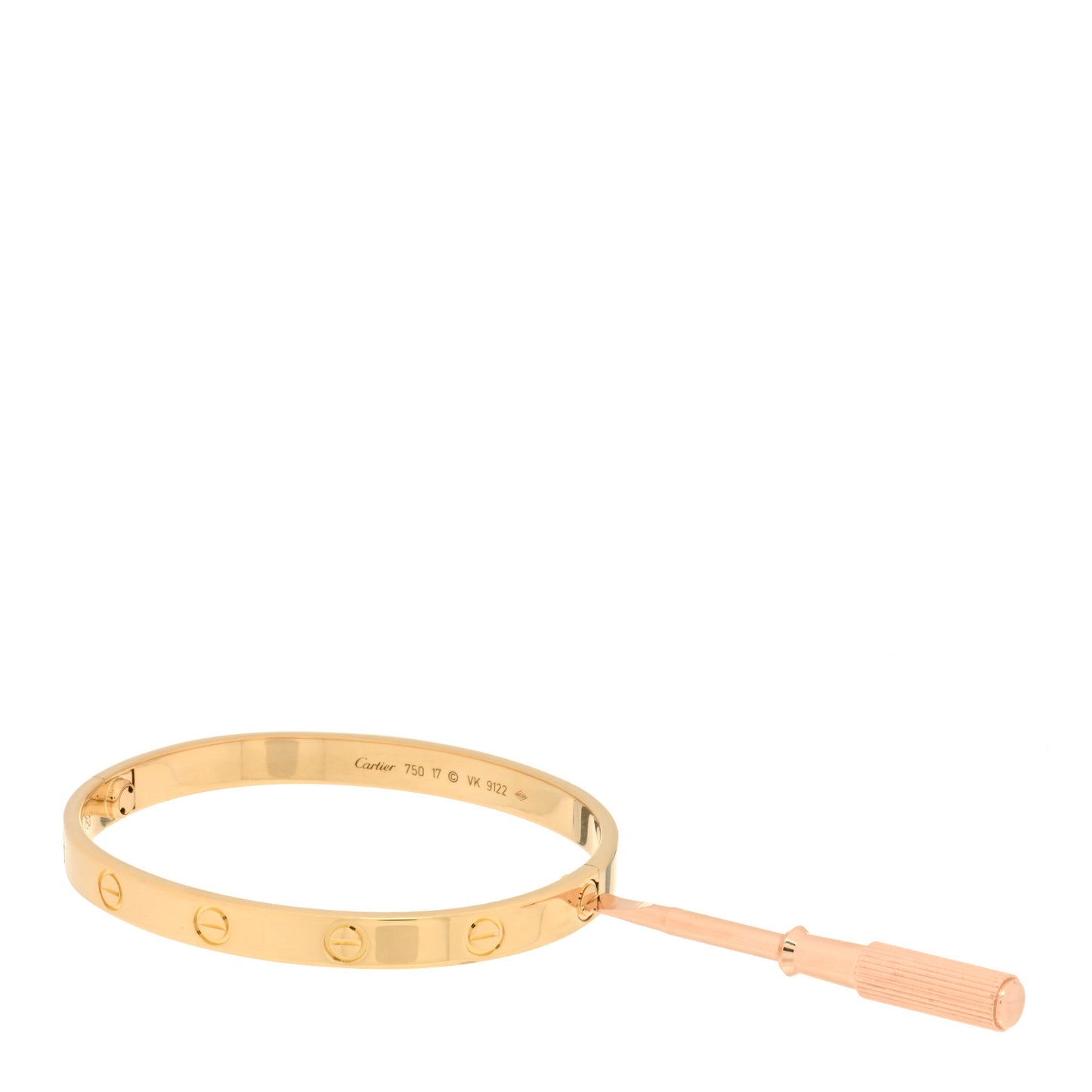 18K Yellow Gold LOVE Bracelet 17