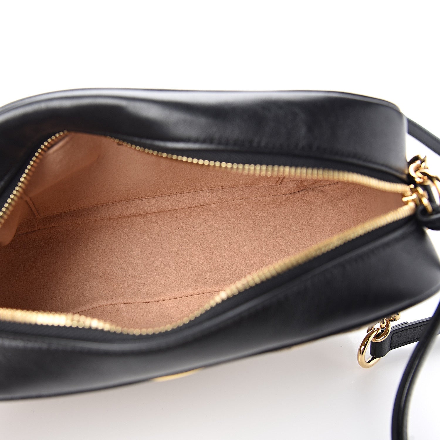 Gucci Monogram Matelasse Diagonal Small GG Marmont Chain Shoulder Bag Beige Black 4 of 9