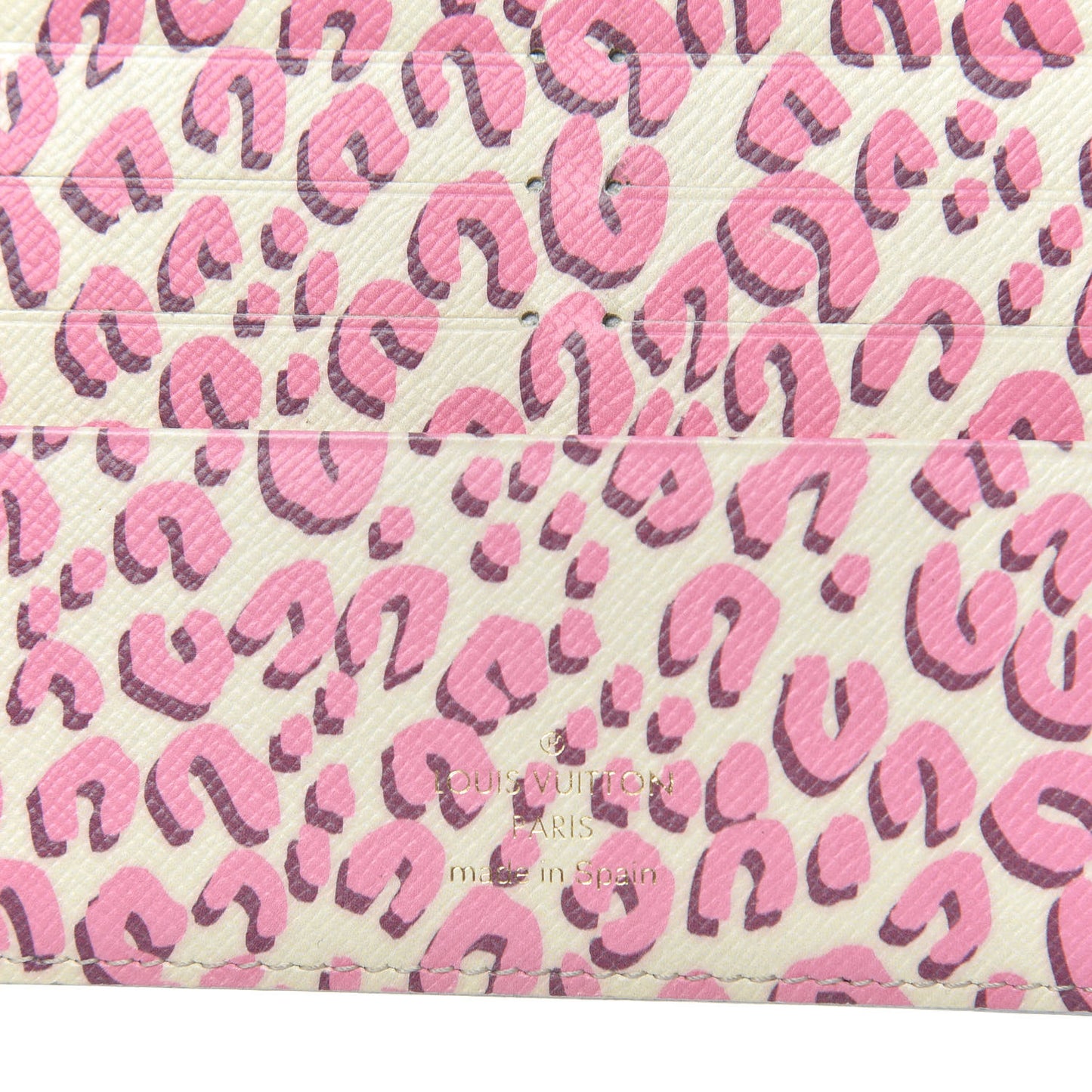 Monogram Leopard Insolite Wallet Blanc Corail