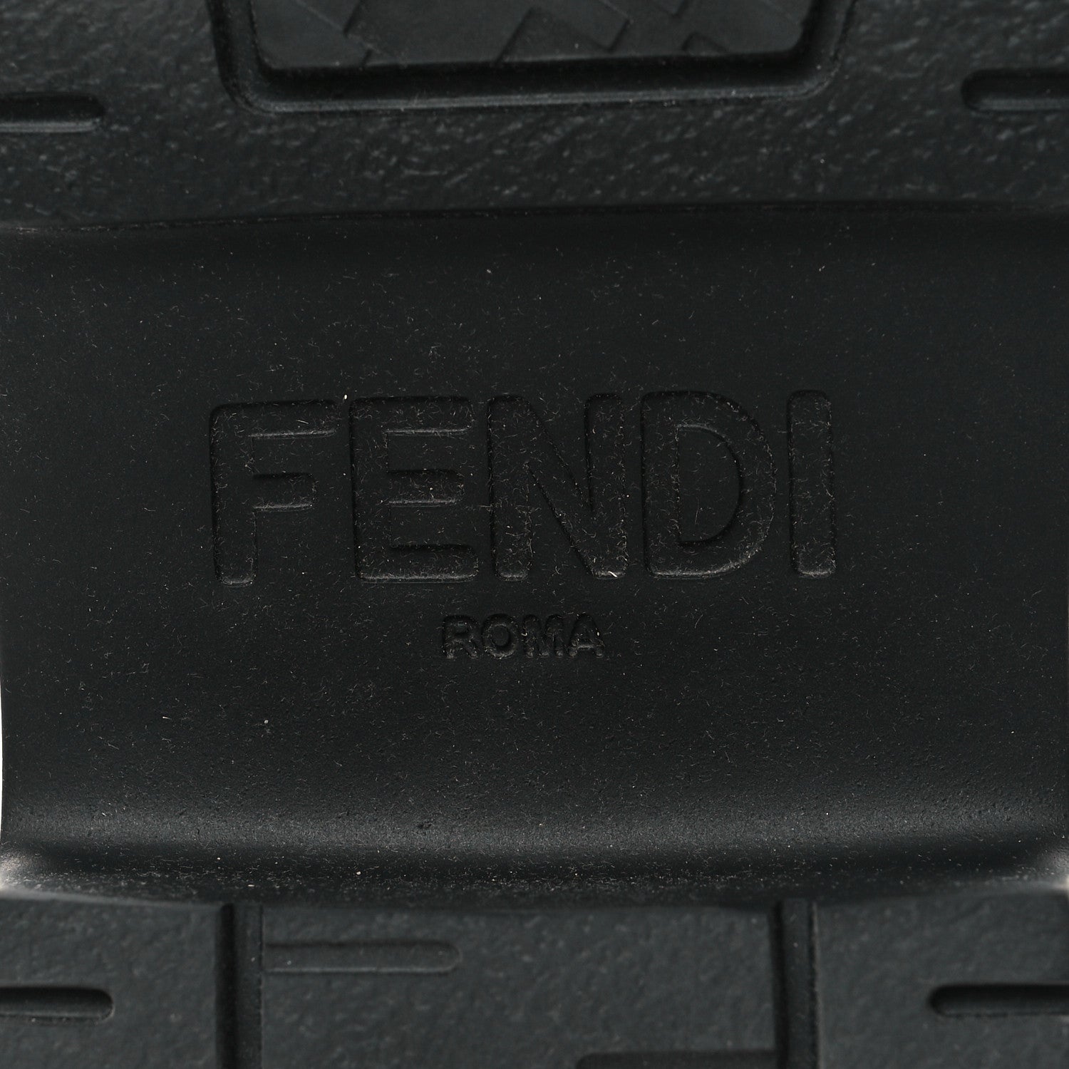 Fendi Vitello Abrasivato Fendigraphy 50mm Loafers 41 Black 8 of 11