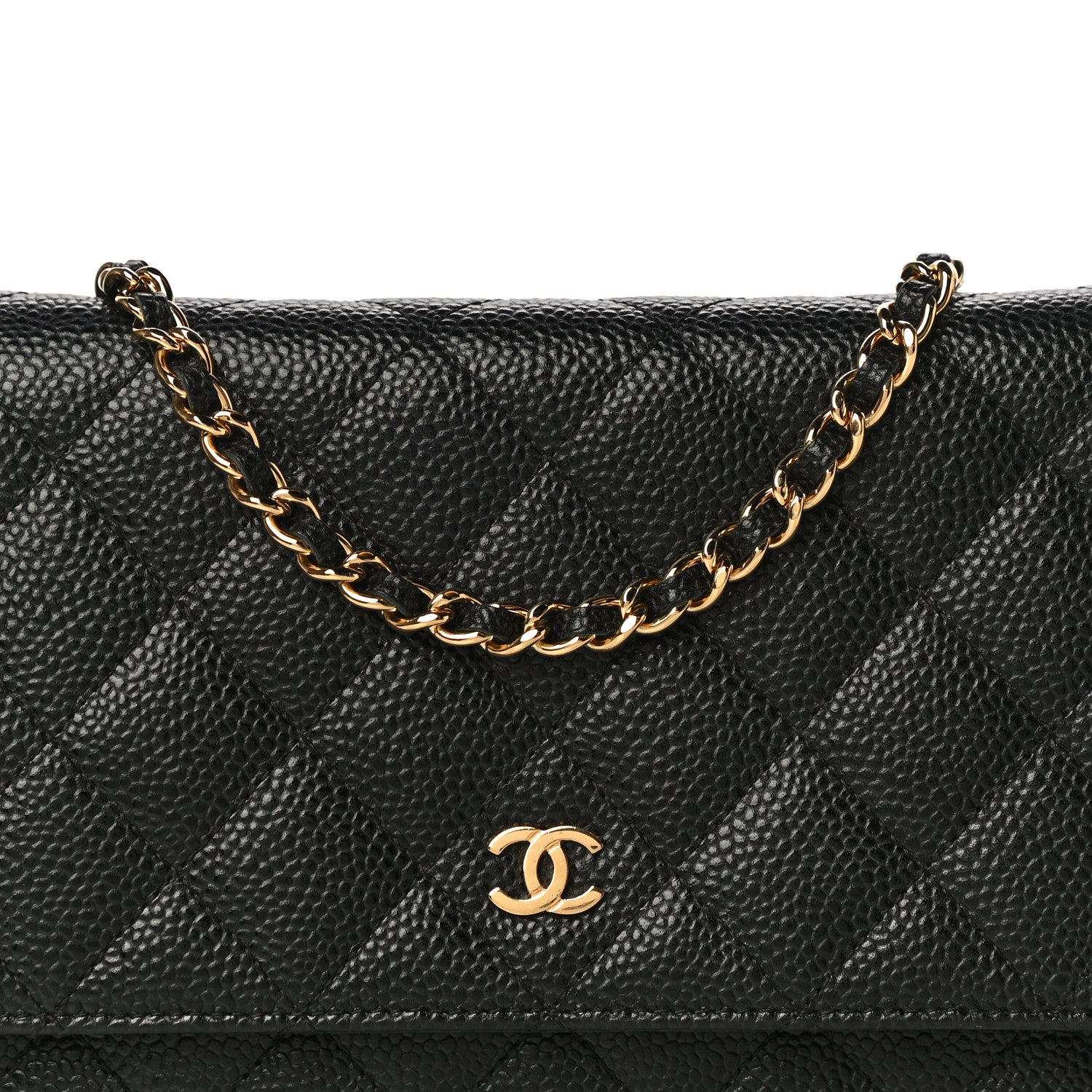 Chanel Caviar Quilted Wallet On Chain WOC Black 9 of 13