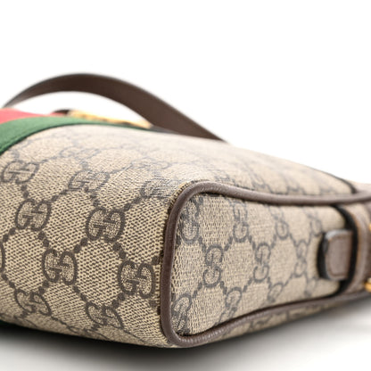 Gucci GG Supreme Monogram Web Small Ophidia Messenger Bag Brown 10 of 16