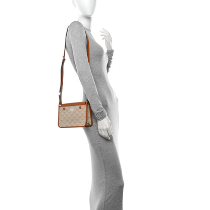 MCM Lauretos Nappa Small Himmel Crossbody Oatmeal 2 of 12