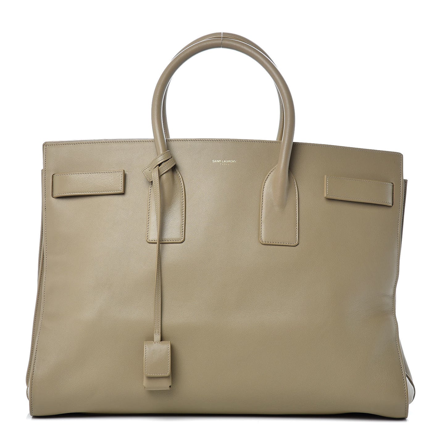 Calfskin Large Sac De Jour Carryall Beige