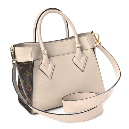 Louis Vuitton Calfskin Monogram On My Side PM Greige 3 of 8