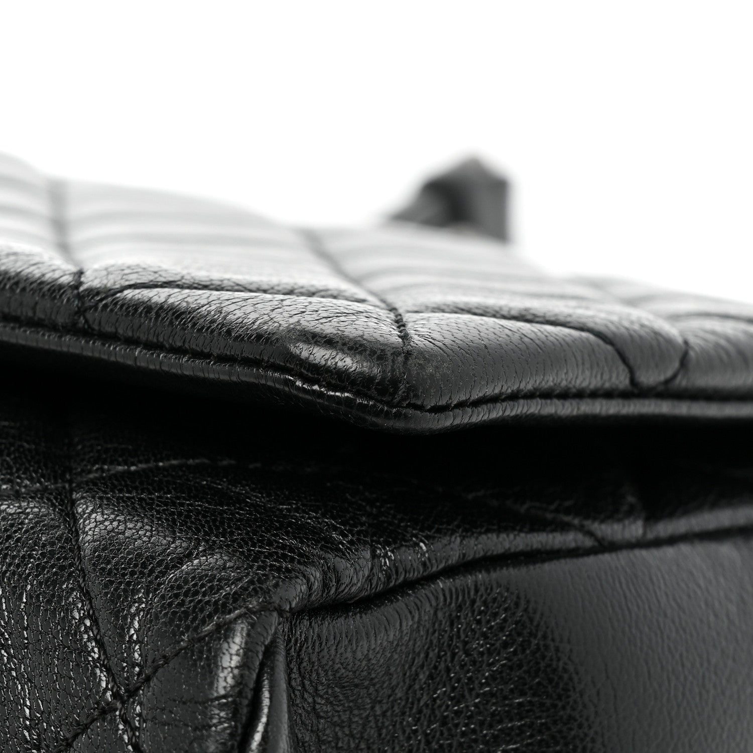 Chanel Goatskin Quilted Large City Rock Flap Black 9 of 10