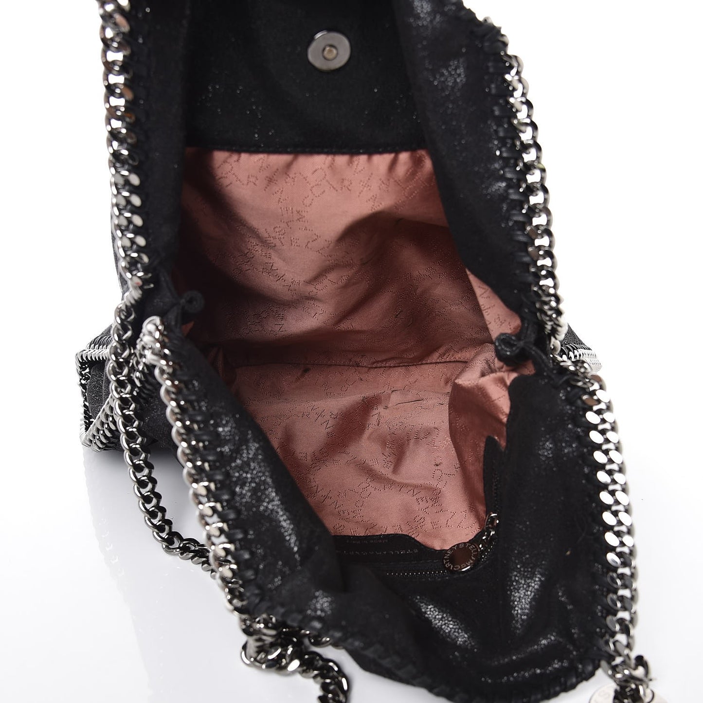 Shaggy Deer Falabella Fold Over Tote Black