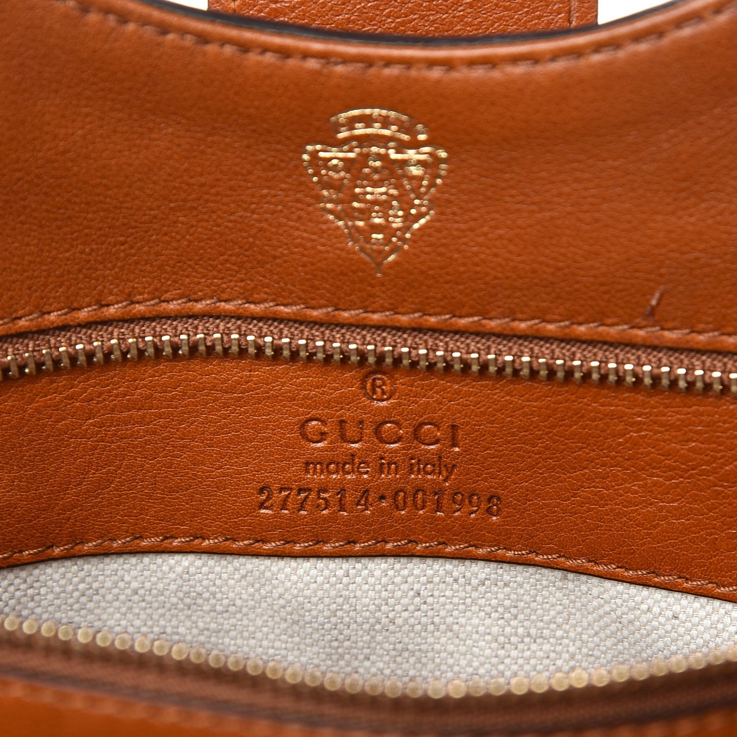 Calfskin Medium Stirrup Top Handle Bag Brown