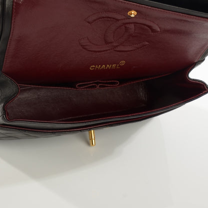 Chanel Lambskin Quilted Medium Double Flap Black 5 of 8