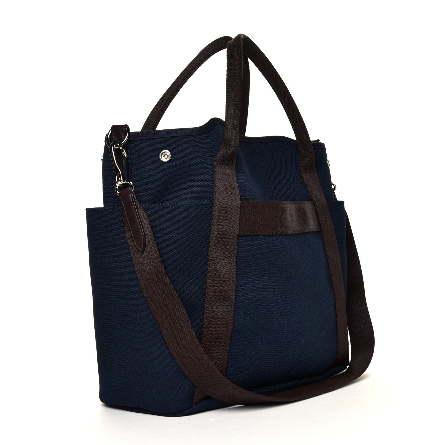 Hermes Toile Sac De Pansage Groom Bleu Navy Feu 4 of 8