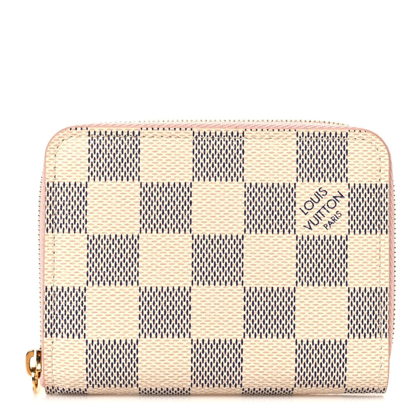 Damier Azur Zippy Coin Purse Rose Ballerine