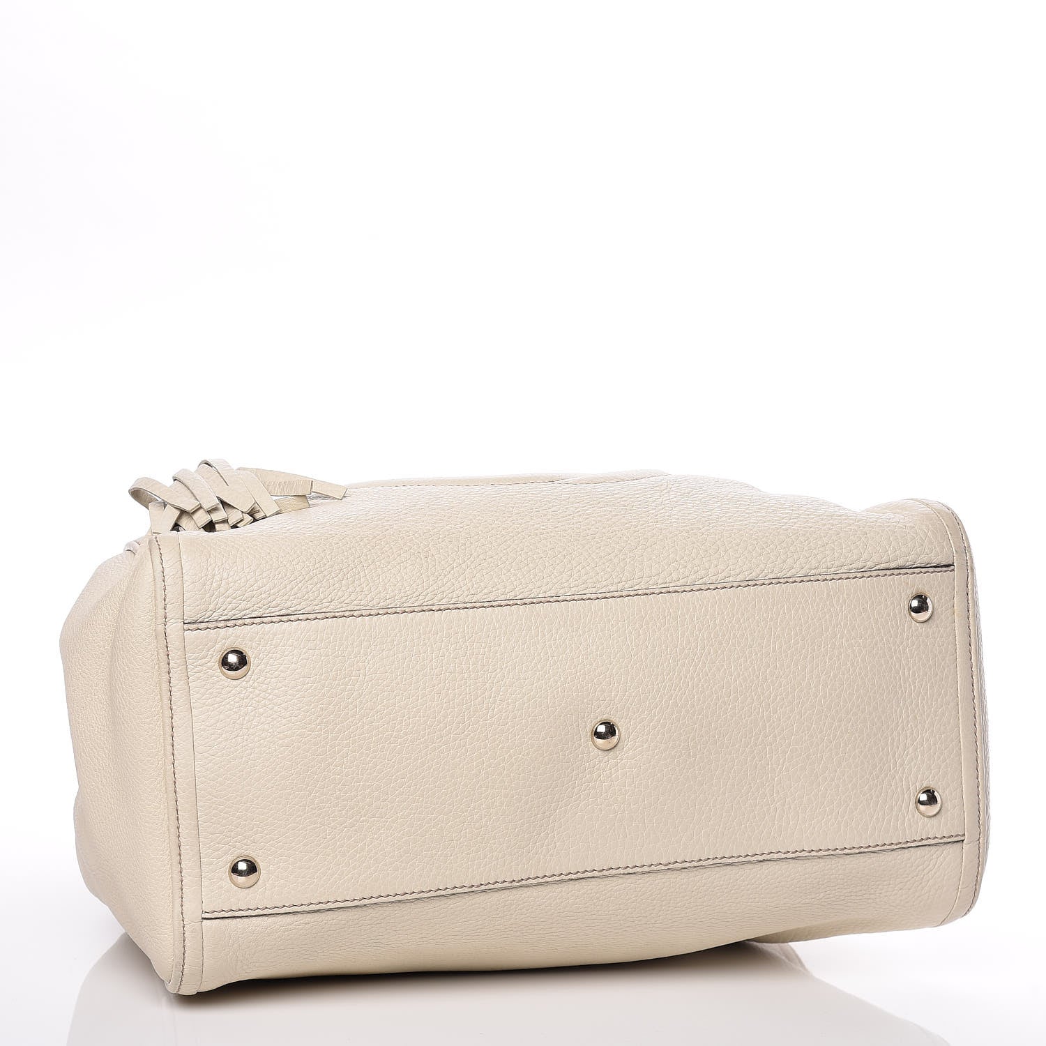 Gucci Pebbled Calfskin Medium Soho Shoulder Bag Off White 4 of 18